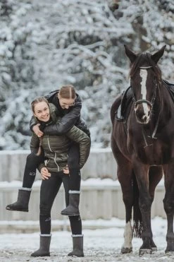 Gefütterte Gummi-Winterboots High Für Damen -Reiter Geschäft gef tterte gummi winterboots high f r damen schwarz UUFPRwL3JB 7 3