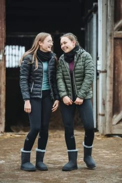 Gefütterte Gummi-Winterboots High Für Damen -Reiter Geschäft gef tterte gummi winterboots high f r damen schwarz d00fIfkccs 5 3