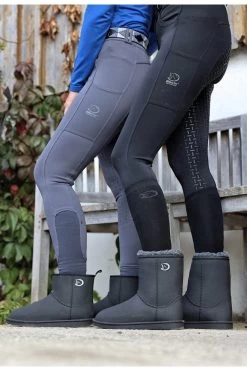 Gefütterte Gummi-Winterboots Low Für Damen -Reiter Geschäft gef tterte gummi winterboots low f r damen schwarz 9nBsmvay8j 3 2