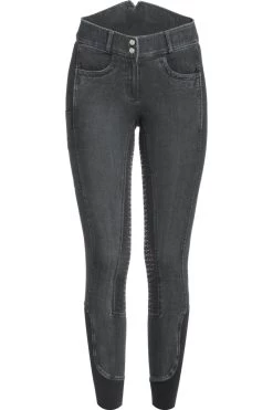 Jeansreithose High Waist Design Mit Silikonvollbesatz Für Damen -Reiter Geschäft jeansreithose high waist design mit silikonvollbesatz f r damen XcngW9 klB 3 4