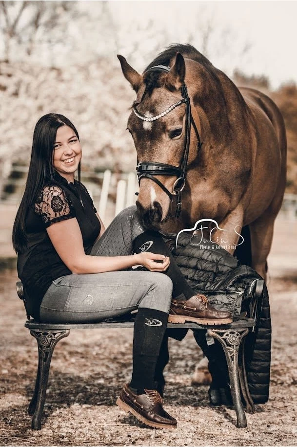 Jeansreithose High Waist Design Mit Silikonvollbesatz Für Damen – Bild 6