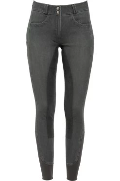 Jeansreithose Mit Kunstledervollbesatz Für Damen -Reiter Geschäft jeansreithose mit kunstledervollbesatz f r damen grey jmHc18zYff 3 8