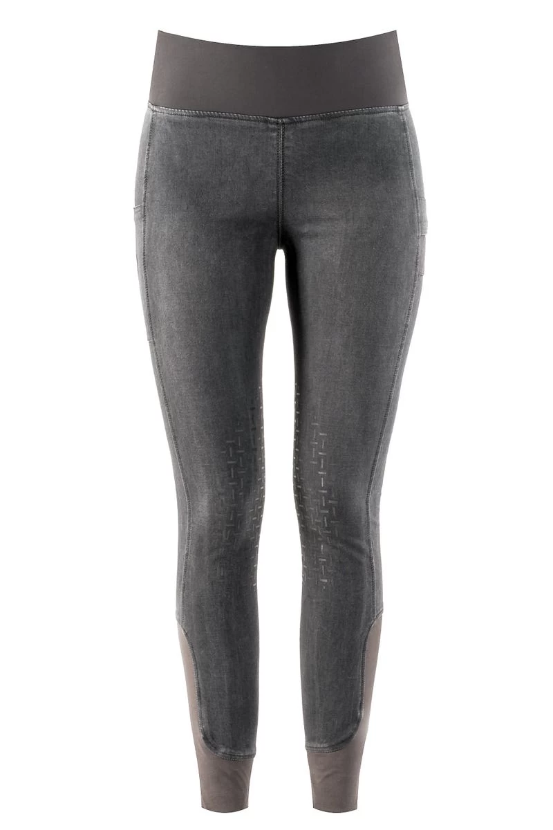 Jeansreitleggings Mit Silikonkniebesatz Für Damen 4 Jeansreitleggings Mit Silikonkniebesatz Für Damen – Bild 2