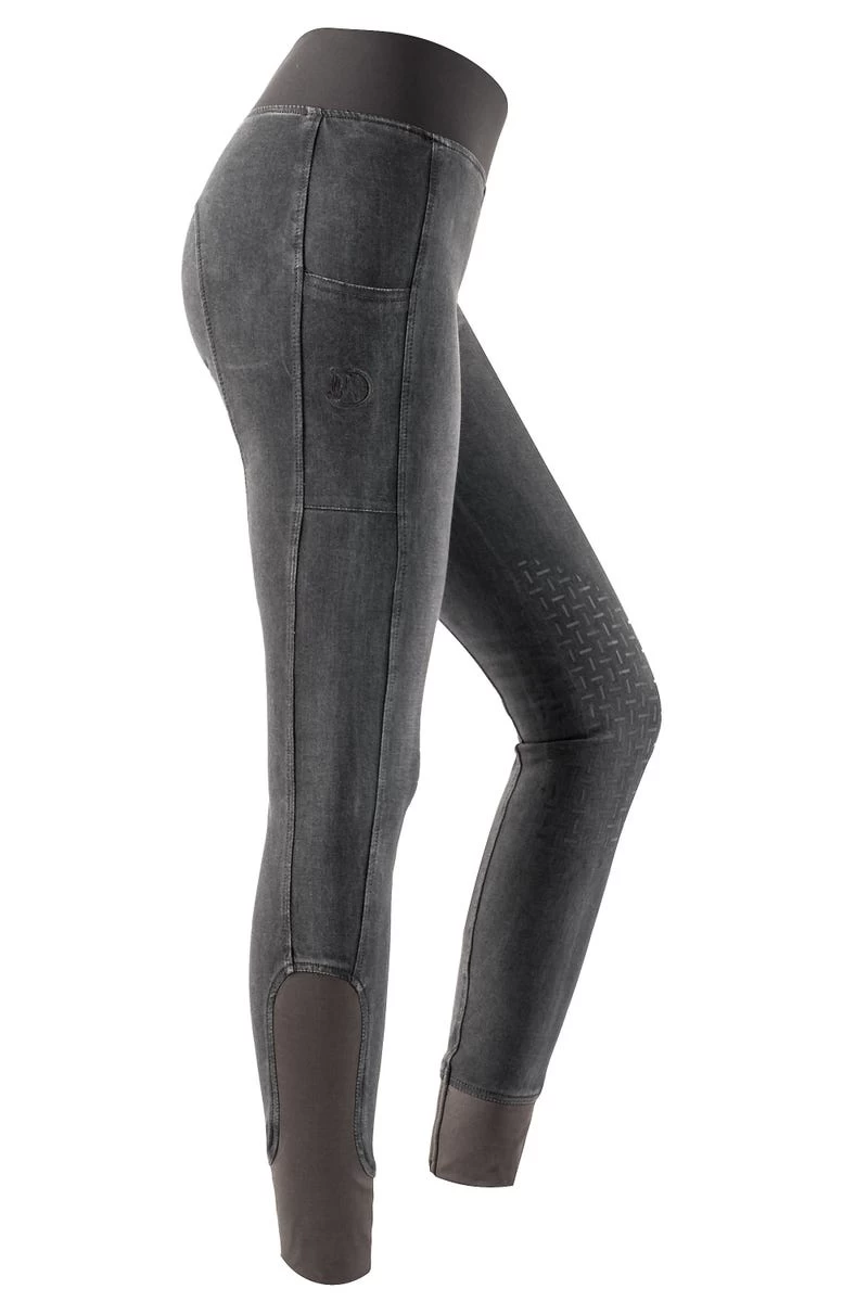 Jeansreitleggings Mit Silikonkniebesatz Für Damen 3 Jeansreitleggings Mit Silikonkniebesatz Für Damen
