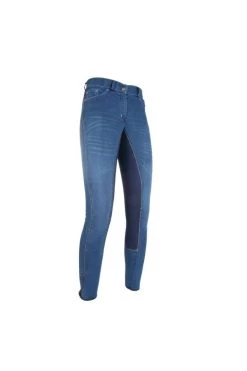 Kunstledervollbesatzreithose Summer Denim Für Damen