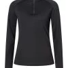 Super.natural Langarmshirt Artic Zip Für Damen -Reiter Geschäft langarmshirt artic zip f r damen jet black 5t0i8uBuhS 1 4