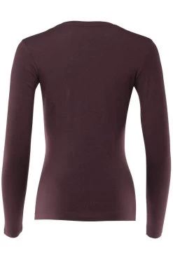 Langarmshirt Mit V-Ausschnitt Für Damen -Reiter Geschäft langarmshirt mit v ausschnitt f r damen plum SD6Ui3eR95 5 9