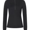 Super.natural Langarmshirt Tundra Zip Für Damen -Reiter Geschäft langarmshirt tundra zip f r damen jet black Qdm SXTngc 1 7