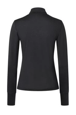 Super.natural Langarmshirt Tundra Zip Für Damen -Reiter Geschäft langarmshirt tundra zip f r damen jet black YQs Z6jDA 3 5