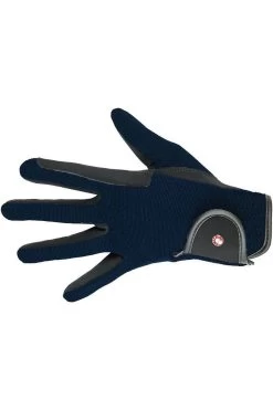 Reithandschuhe Professional Nubuk Lederimitat-navy