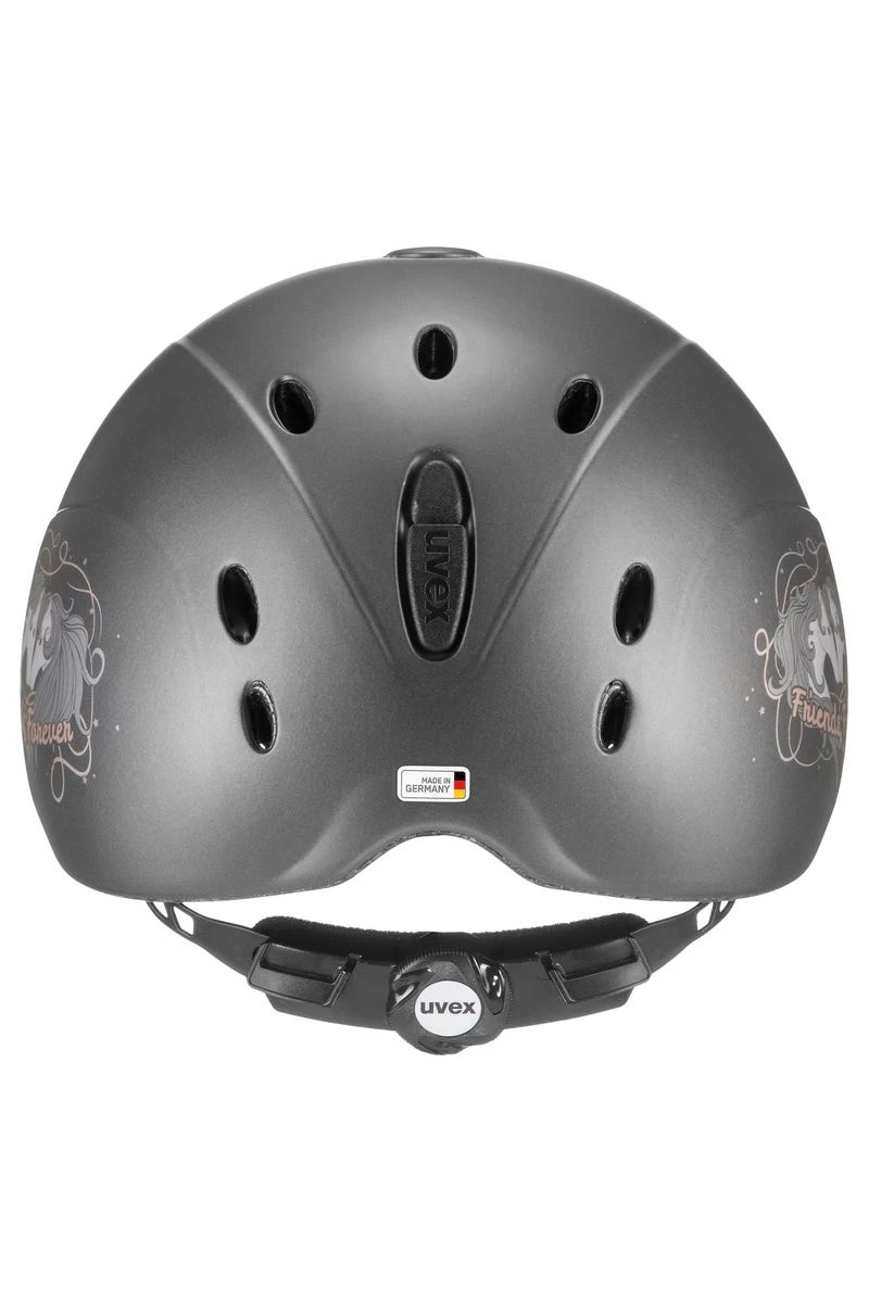 Uvex Reithelm Onyxx Für Kinder, Friends II Anthracite Mat , 49-54, Grau – Bild 3
