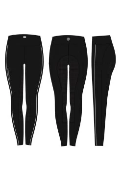 Reitleggings Mit Silikonvollbesatz IRHShiny Uni SFS Für Damen