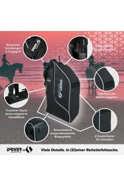 Reitstiefeltasche Deluxe -Reiter Geschäft reitstiefeltasche deluxe schwarz O2 6QDhbY7 3