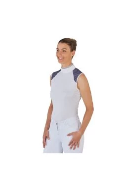 Ärmelloses Turniershirt Salea Für Damen -Reiter Geschäft rmelloses turniershirt salea f r damen wei navy 3o FSRKZXE 5 5