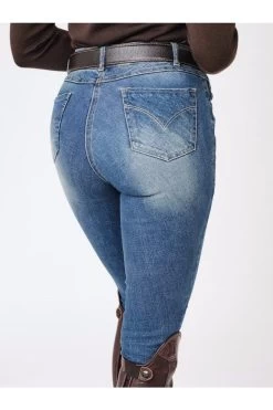 Silikonkniebesatzreithose Ellie Jeans -Reiter Geschäft silikonkniebesatzreithose ellie jeans blue denim 0d33iQ3EEW 3 1 2