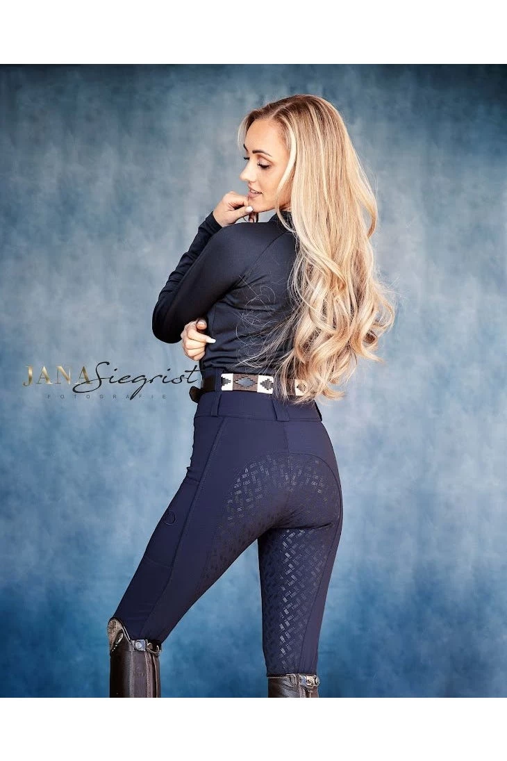 Silikonvollbesatzreithose High-High Waist Comfort Design Für Damen – Bild 5