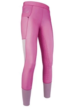 Silikonvollbesatzreitleggings Mesh Für Kinder