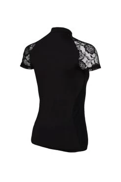 Sommerbaselayer Kurzarm Mit Spitze Für Damen -Reiter Geschäft sommerbaselayer kurzarm mit spitze f r damen black 5w6yFi2ULo 5 6
