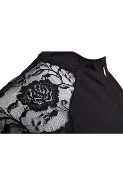 Sommerbaselayer Kurzarm Mit Spitze Für Damen -Reiter Geschäft sommerbaselayer kurzarm mit spitze f r damen black VyCRVn23YF 7 14