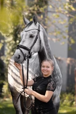 Sommerbaselayer Kurzarm Mit Spitze Für Damen -Reiter Geschäft sommerbaselayer kurzarm mit spitze f r damen black sKdBQ4HZZE 1