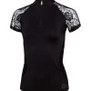 Sommerbaselayer Kurzarm Mit Spitze Für Damen -Reiter Geschäft sommerbaselayer kurzarm mit spitze f r damen black teMXLa7Dzw 1 6