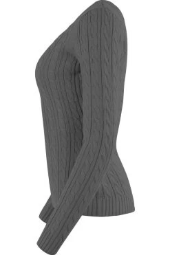 Strickpullover Für Damen -Reiter Geschäft strickpullover f r damen dark grey tS 7Fi5Hox 3 8