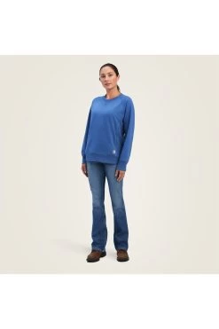 Ariat Sweatshirt Rebar Workman Für Damen -Reiter Geschäft sweatshirt rebar workman f r damen true navy JzHB5O5fbT 5 3