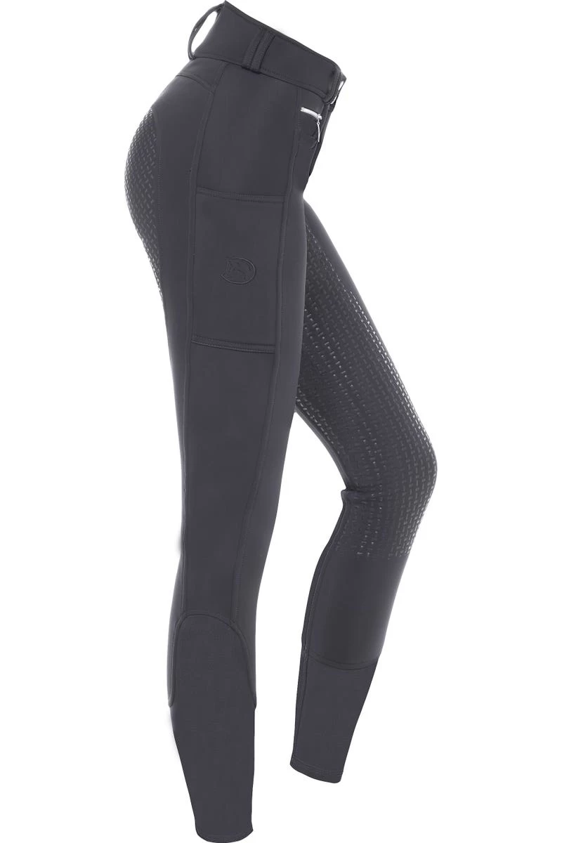 Thermo-Softshellreithose High Waist Mit Silikonvollbesatz Für Damen 3 Thermo-Softshellreithose High Waist Mit Silikonvollbesatz Für Damen