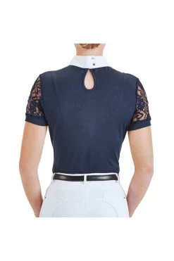 Turniershirt Ravenna Für Damen -Reiter Geschäft turniershirt ravenna f r damen navy e6rDANAKcr 3 3