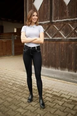 Covalliero Vollbesatzreithose BasicPlus LS Für Damen -Reiter Geschäft vollbesatzreithose basicplus ls f r damen black EzhAbgM8xZ 5