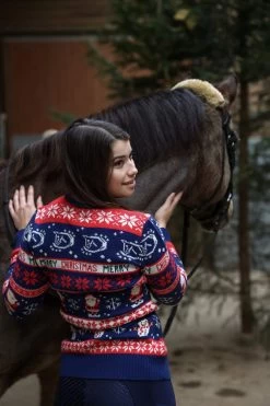 Weihnachtspullover "Merry Chiristmas" Für Damen -Reiter Geschäft weihnachtspullover merry chiristmas f r damen dFMDLgW kK 3